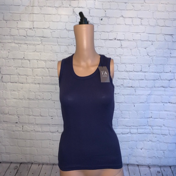 Icon Apparel Tops - BRAND NWT Icon Apparel Dark Blue tank top size S
